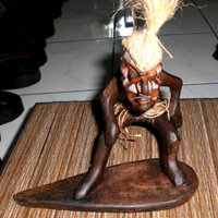 Primitive, Handcarved From Albesia Wood
