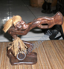 Primitive, Handcarved From Albesia Wood