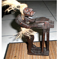 Primitive, Handcarved From Albesia Wood
