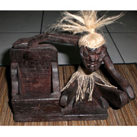 Primitive, Handcarved From Albesia Wood