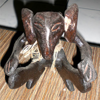 Primitive, Handcarved From Albesia Wood