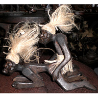 Primitive, Handcarved From Albesia Wood