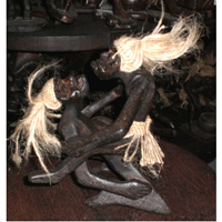 Primitive, Handcarved From Albesia Wood