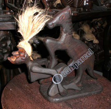 Primitive, Handcarved From Albesia Wood