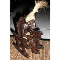 Primitive, Handcarved From Albesia Wood