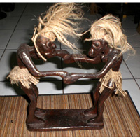 Primitive, Handcarved From Albesia Wood