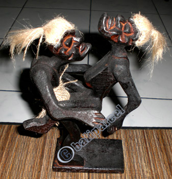 Primitive, Handcarved From Albesia Wood