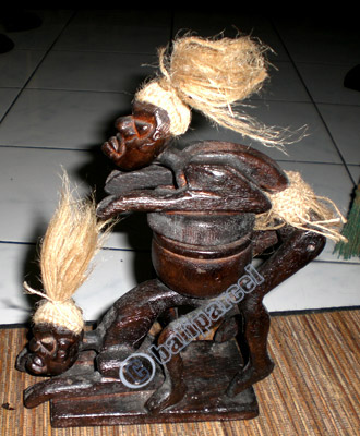 Primitive, Handcarved From Albesia Wood