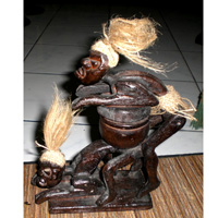Primitive, Handcarved From Albesia Wood