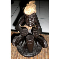 Primitive, Handcarved From Albesia Wood