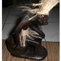 Primitive, Handcarved From Albesia Wood