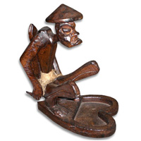 Primitive, Handcarved From Albesia Wood