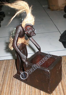 Primitive, Handcarved From Albesia Wood