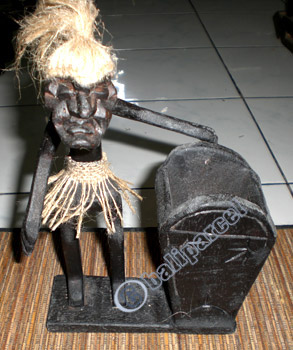 Primitive, Handcarved From Albesia Wood
