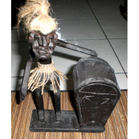 Primitive, Handcarved From Albesia Wood