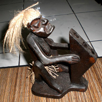 Primitive, Handcarved From Albesia Wood