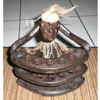 Primitive, Handcarved From Albesia Wood
