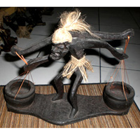 Primitive, Handcarved From Albesia Wood
