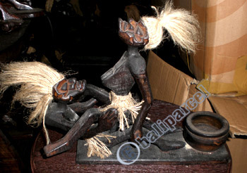 Primitive, Handcarved From Albesia Wood