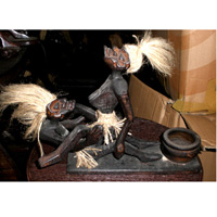 Primitive, Handcarved From Albesia Wood