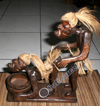 Primitive, Handcarved From Albesia Wood