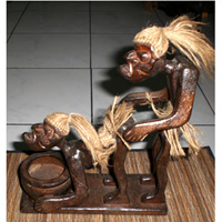 Primitive, Handcarved From Albesia Wood