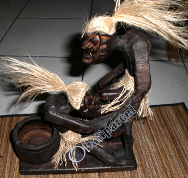 Primitive, Handcarved From Albesia Wood