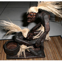 Primitive, Handcarved From Albesia Wood