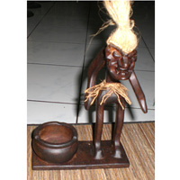 Primitive, Handcarved From Albesia Wood