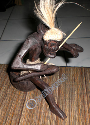 Primitive, Handcarved From Albesia Wood