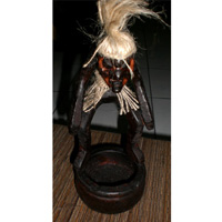 Primitive, Handcarved From Albesia Wood