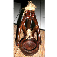 Primitive, Handcarved From Albesia Wood