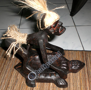 Primitive, Handcarved From Albesia Wood