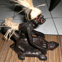 Primitive, Handcarved From Albesia Wood