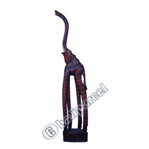 Elephant Set Of 3, Handcarved From Albesia Wood