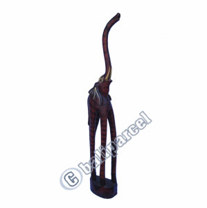 Elephant Set Of 3, Handcarved From Albesia Wood