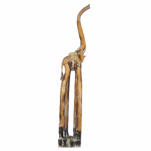 Elephant Set Of 3, Handcarved From Albesia Wood