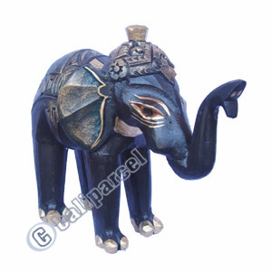 Elephant, Handcarved From Albesia Wood