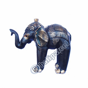 Elephant, Handcarved From Albesia Wood