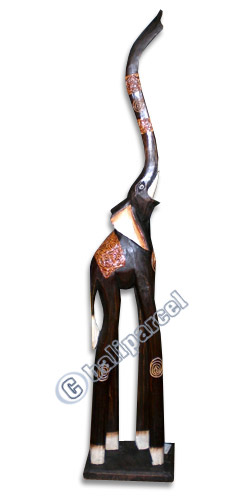 Elephant Set Of 3, Handcarved From Albesia Wood