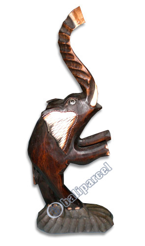 Elephant Set Of 3, Handcarved From Albesia Wood