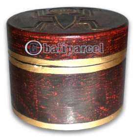Boxes Set Of 3, Handcarved From Albesia Wood