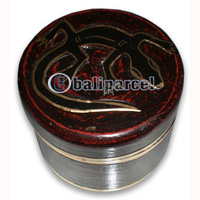 Boxes Set Of 3, Handcarved From Albesia Wood