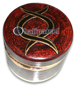 Boxes Set Of 3, Handcarved From Albesia Wood