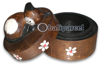 Boxes, Handcarved From Albesia Wood