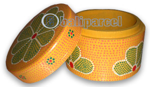 Boxes Set Of 3, Handcarved From Albesia Wood