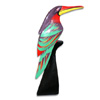 Bird With Handpainted, Hand Carved From Albesia Wood.