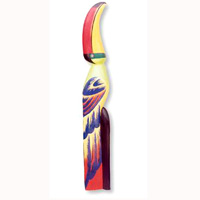 Toucan Bird With Handpainted, Hand Carved From Albesia Wood.