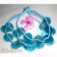 Bracelet, Shell And Glass Bead