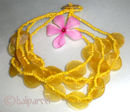 Bracelet, Shell And Glass Bead